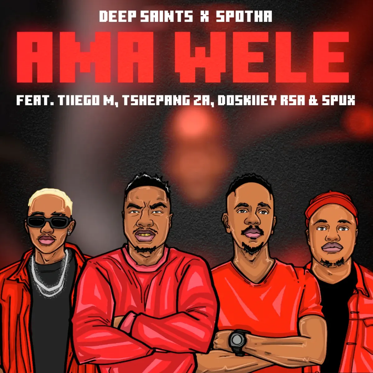 Deep Saints & Spotha - Amawele (feat. Tiiego M, DOSKIIEY RSA, Spux & Tshepang ZA)
