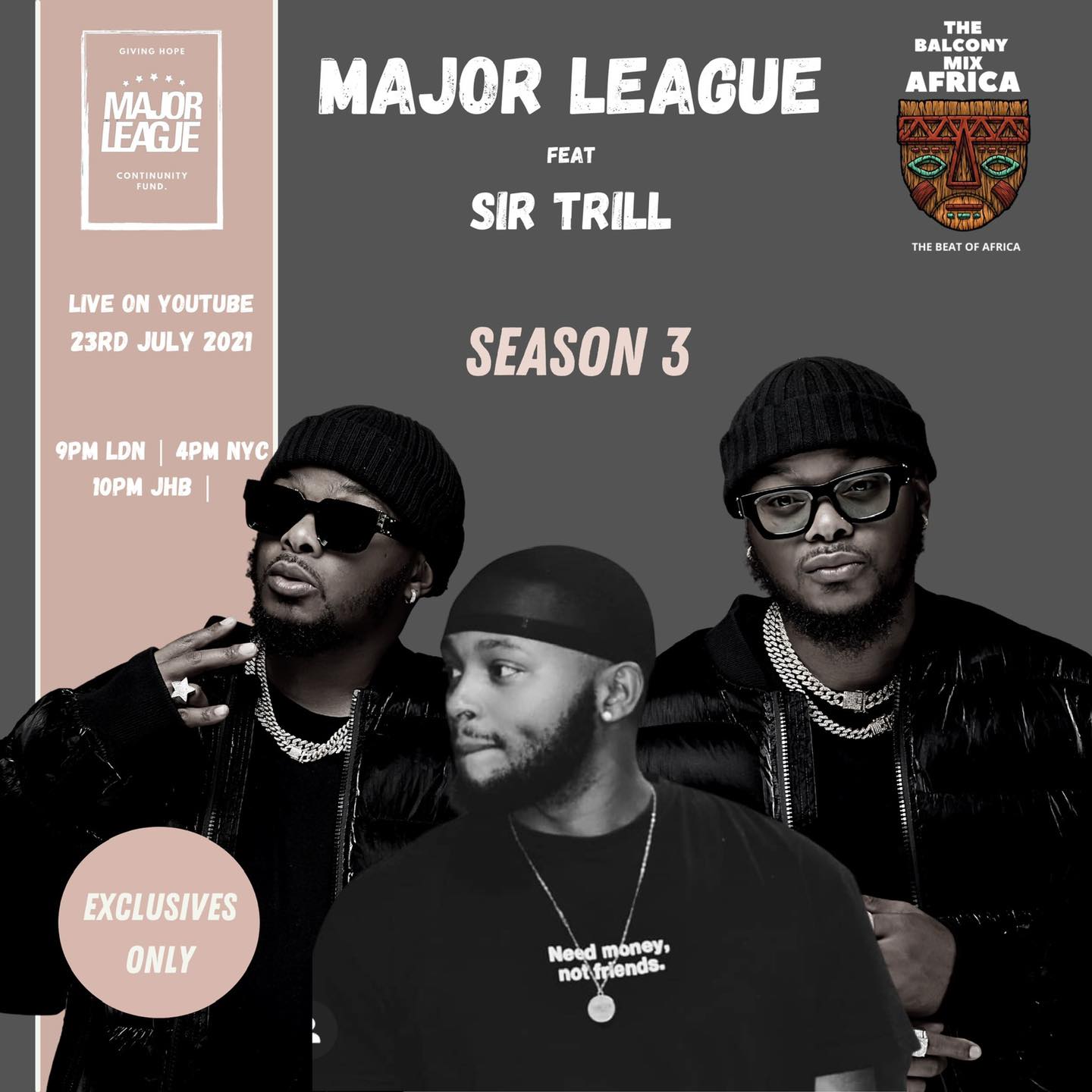 Unknown Artist - Major League Djz - Amapiano Balcony Mix Africa Live with (Sir Trill)