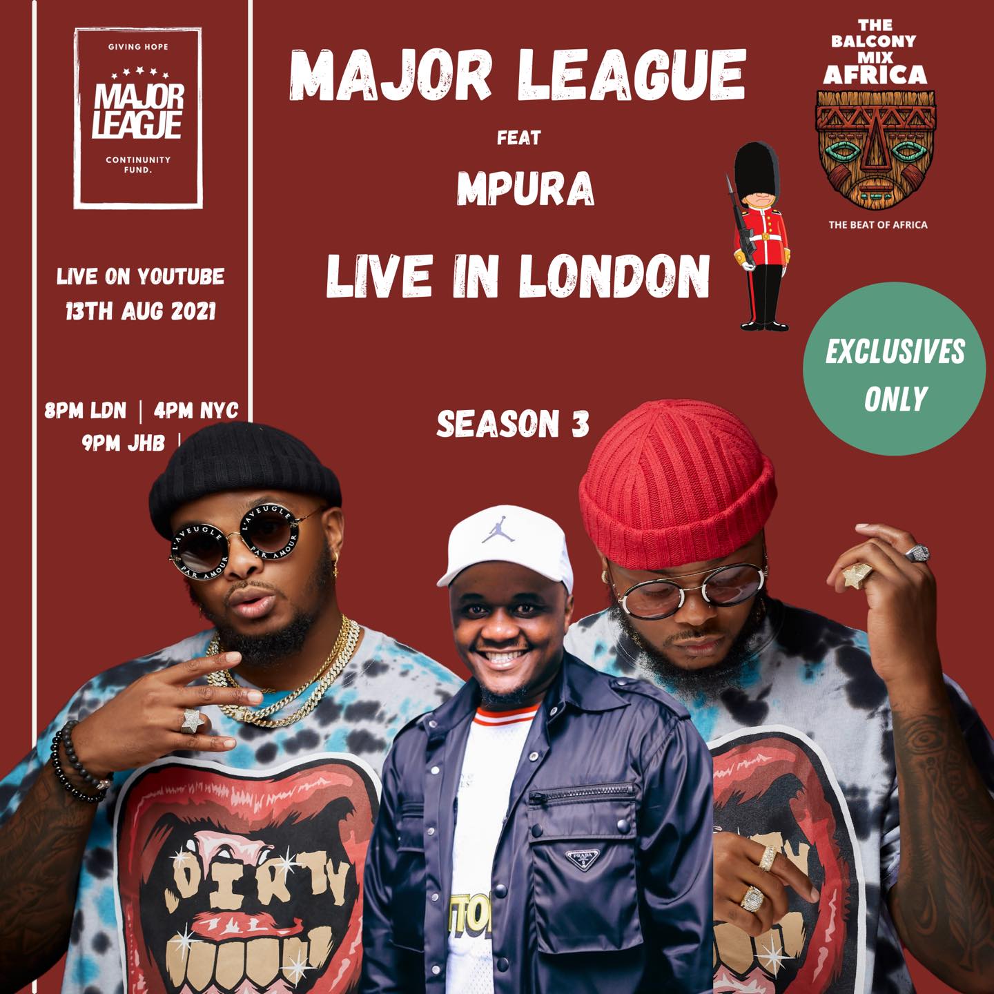 Unknown Artist - Major League Djz - Amapiano Balcony Mix Live In London with Mpura (Tribute to Mpura)