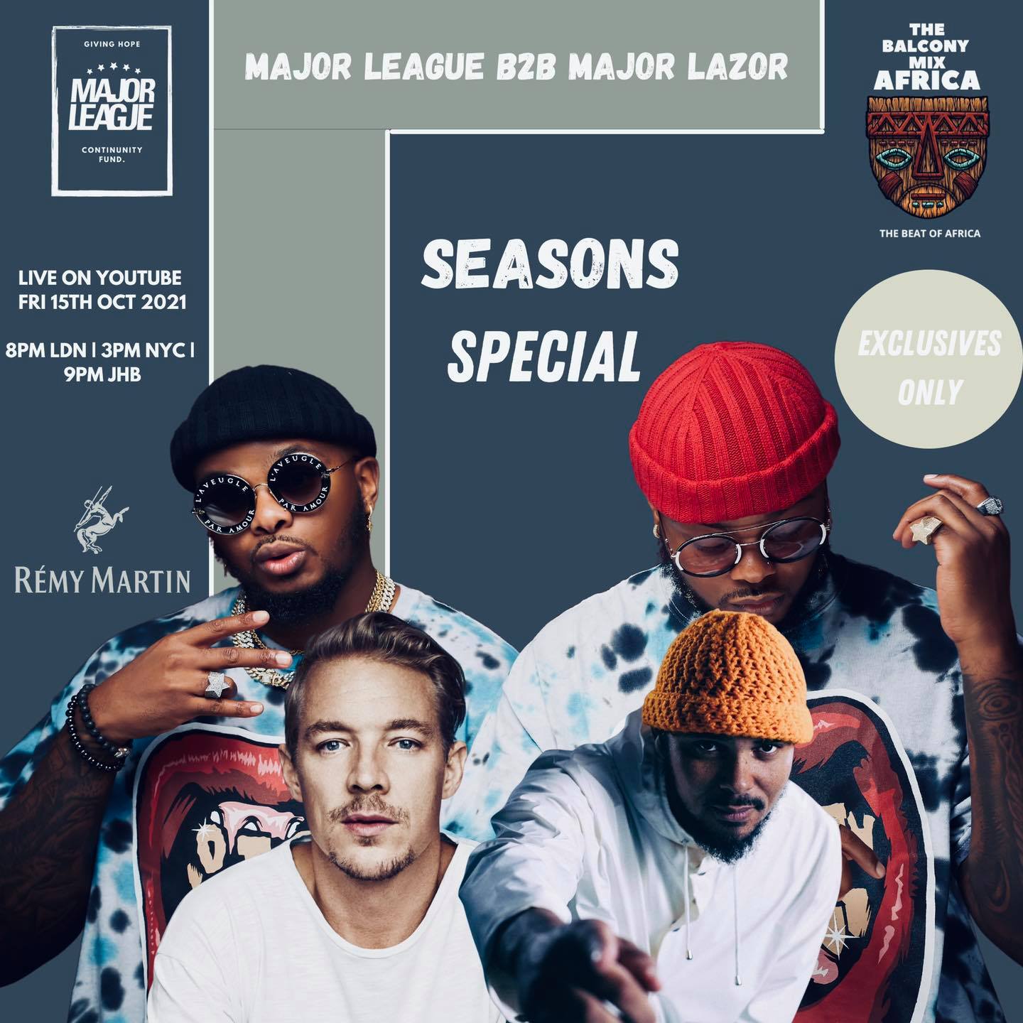 Unknown Artist - Major League - Amapiano Balcony Mix Live with (Major Lazer)