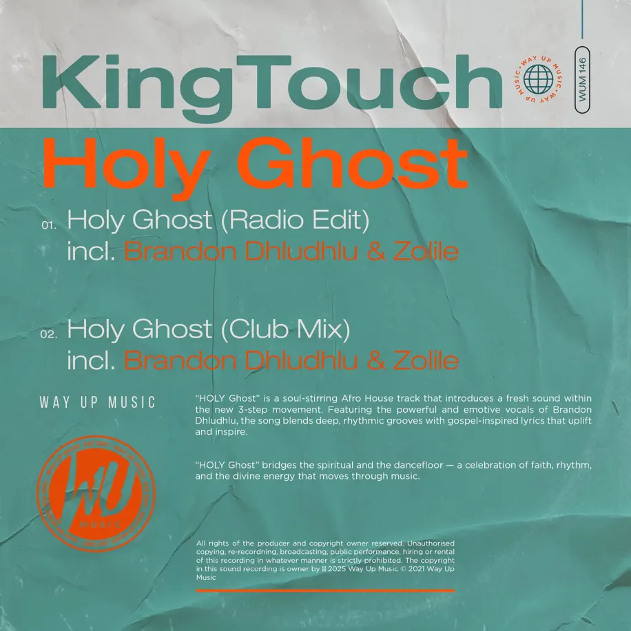KingTouch, Brandon Dhludhlu & Zolile - Holy Ghost (Club Mix) 1 KingTouch, Brandon Dhludhlu & Zolile - Holy Ghost (Club Mix)